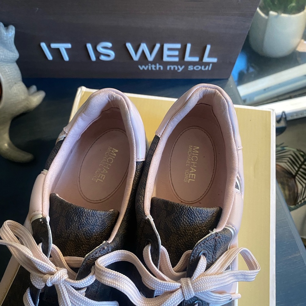 Michael Kors Pink and Brown Women's Sneakers - Picture 8 of 8